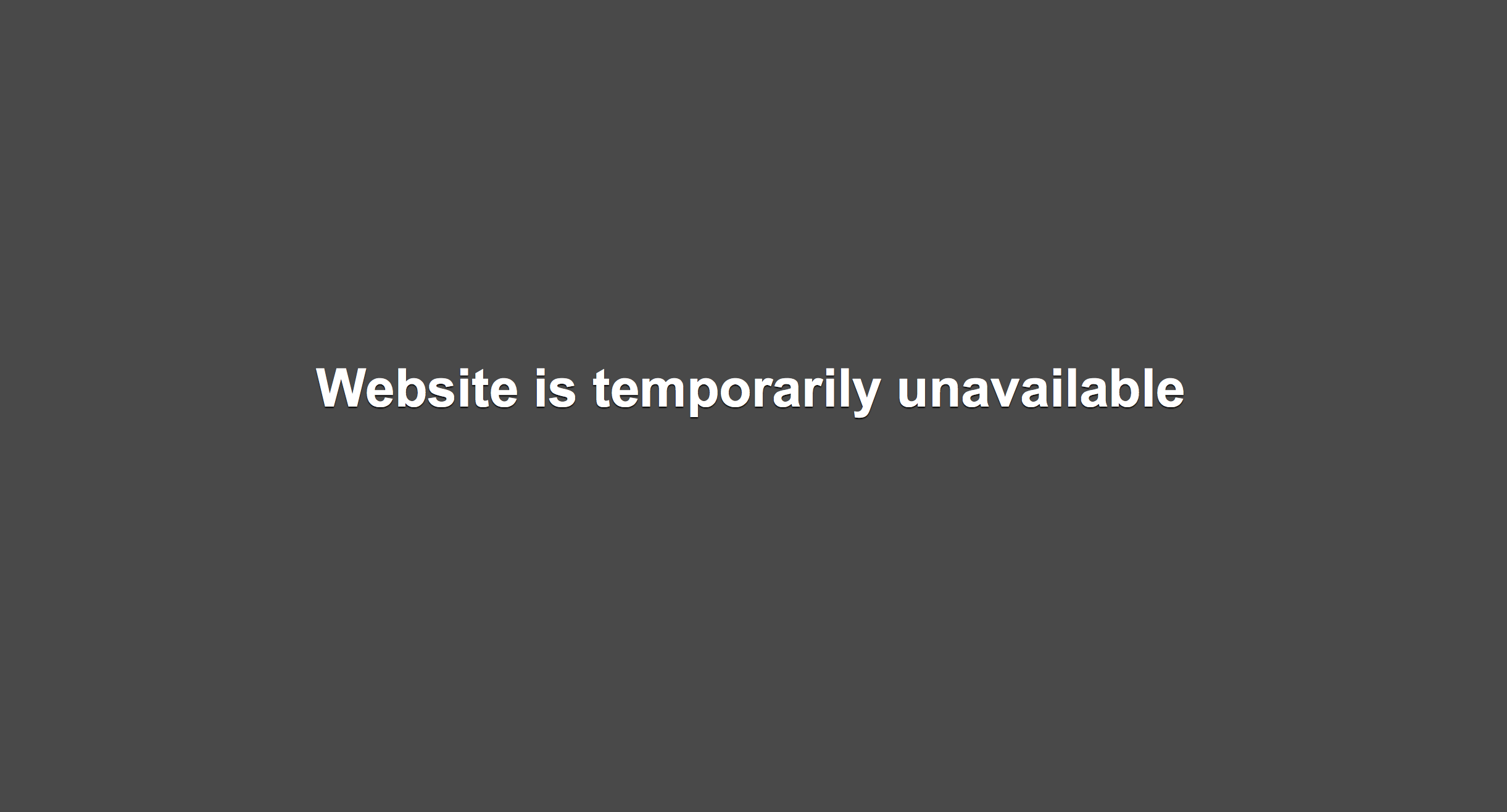 The website is gone, like our hopes.